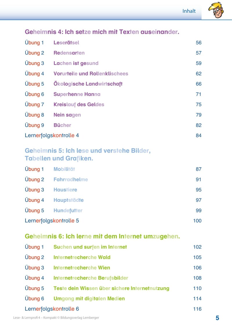 Lese- und Lernprofi 4 KOMPAKT LP’23 v1.1 / Schulbuch – silbierte Ausgabe