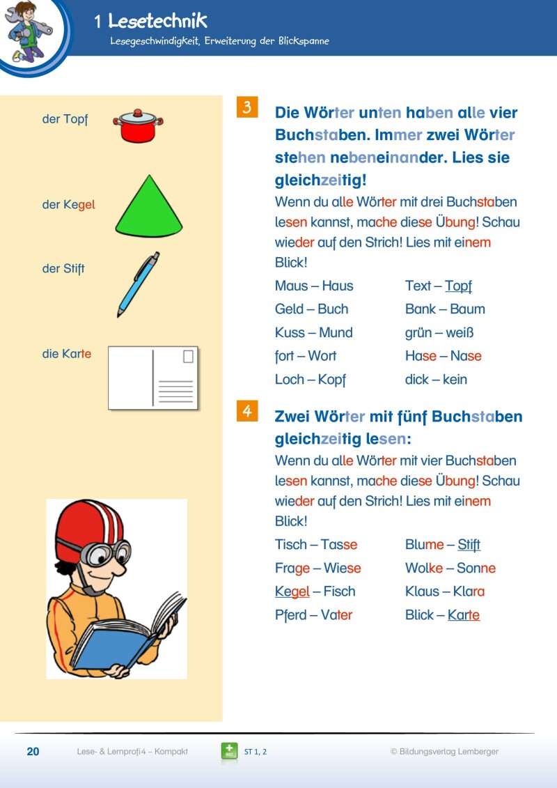 Lese- und Lernprofi 4 KOMPAKT – Schulbuch mit Silbenschrift v1.0