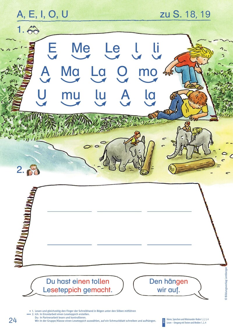 ABC der Tiere 1 – Schulbuch Kompaktausgabe: Lesen in Silben – Arbeitsheft – Teil A – Classic