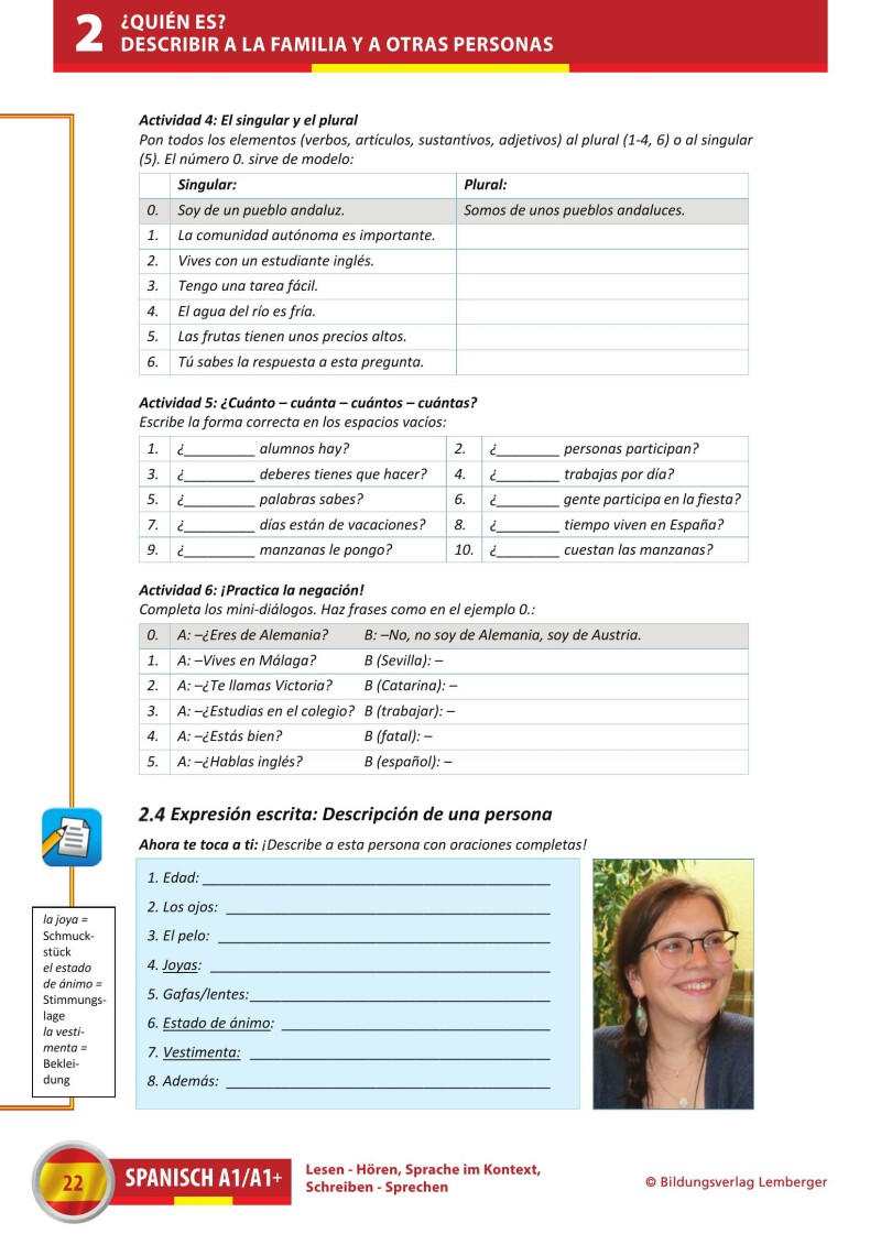 Spanisch A1/A1+ Hören-Lesen _Übungsbuch inkl. Audio-CD