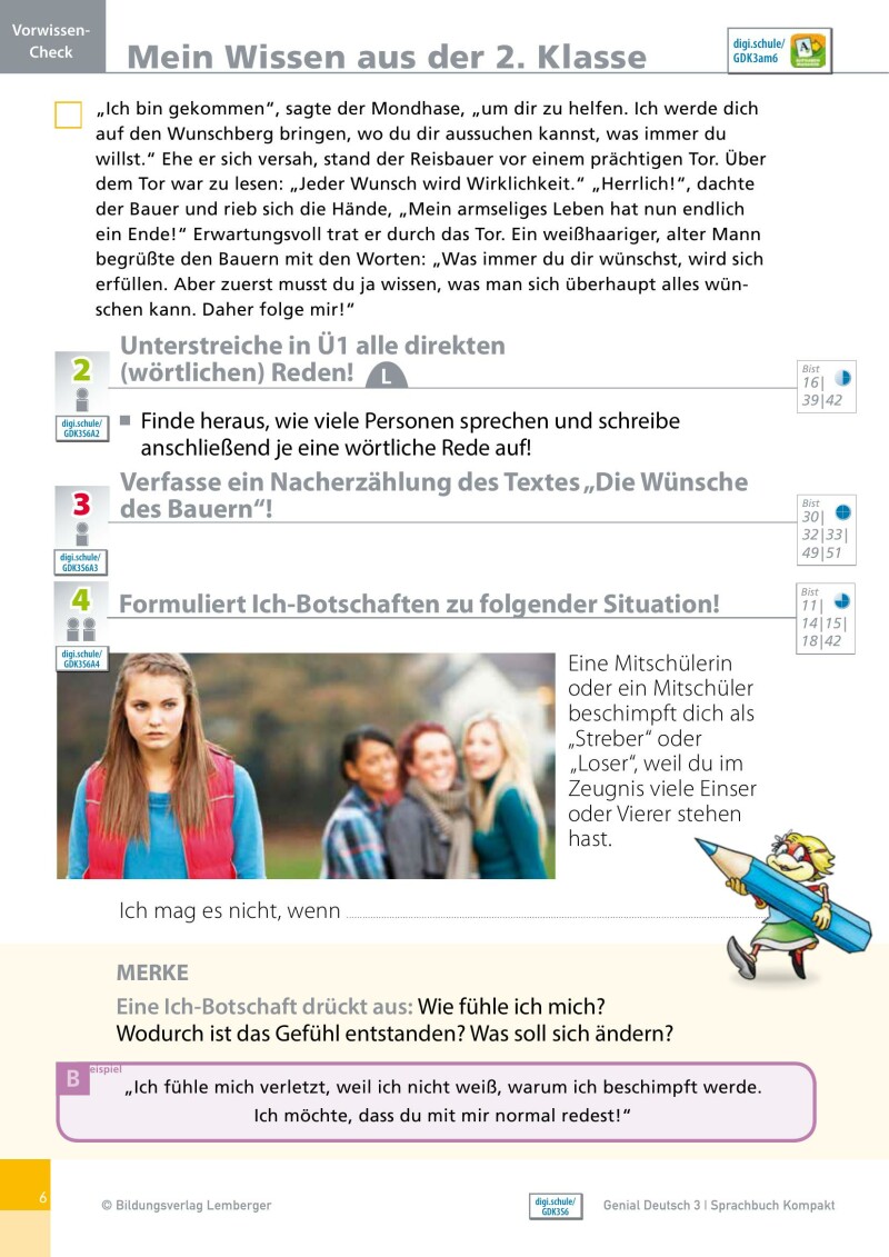 Genial! Deutsch 3 – Sprachbuch Kompakt IKT: Schulbuch für das Leistungsniveau ”Standard”