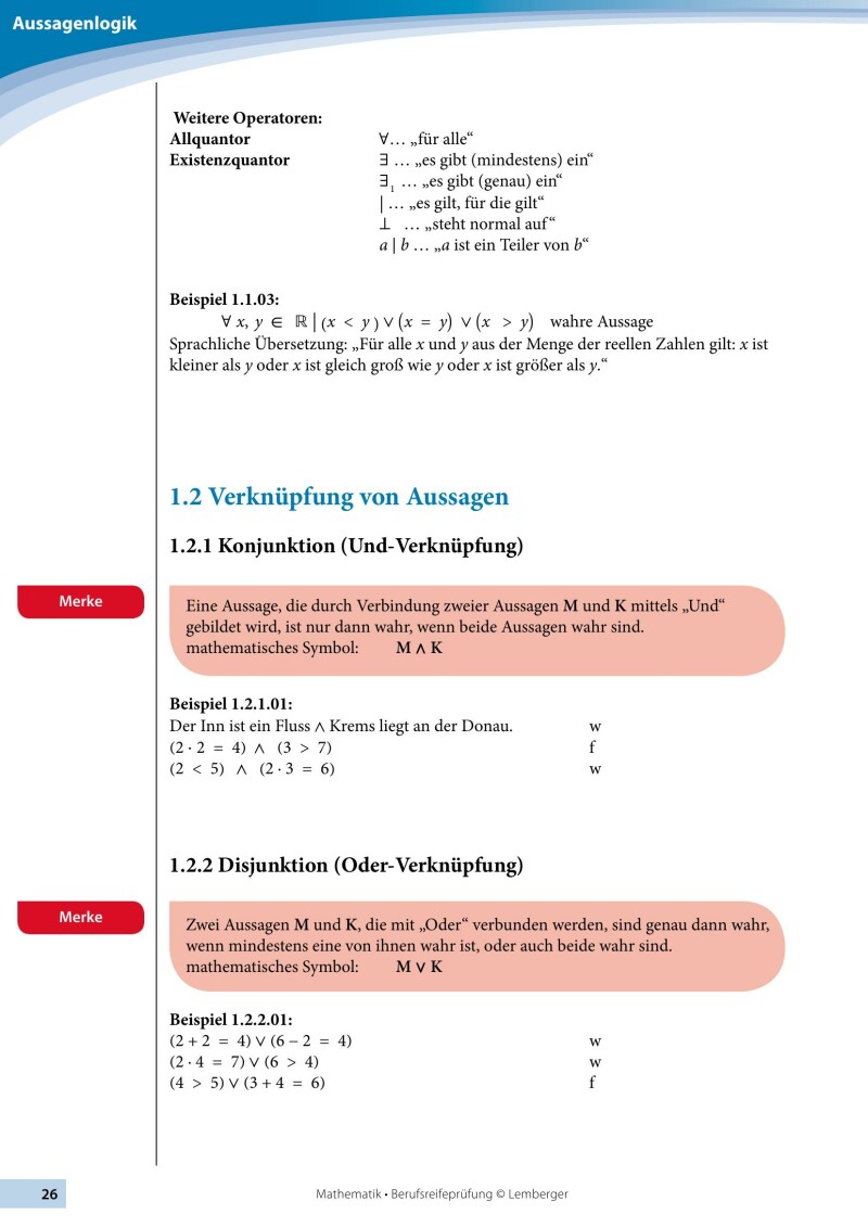 Berufsreifeprüfung Mathematik - Erarbeitungsteil BFI