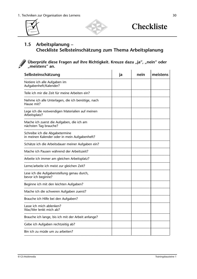 Kompetenz Lernen® – future training – Trainingsbausteine 1