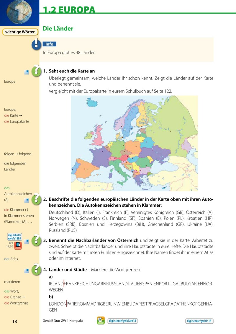 Genial! DUO Geographie 1 - KOMPAKT (mit Wortschatzheft und Lösungsheft)