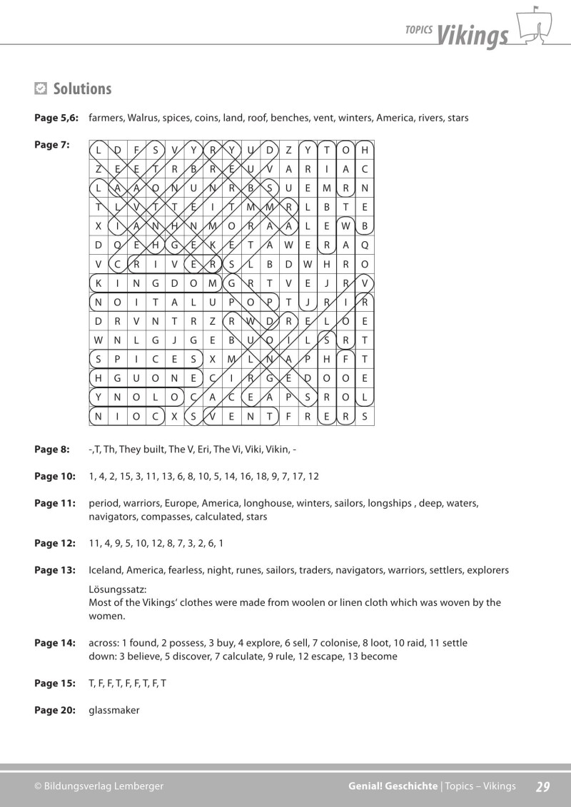 Genial! Geschichte 2 – topics 6: Vikings