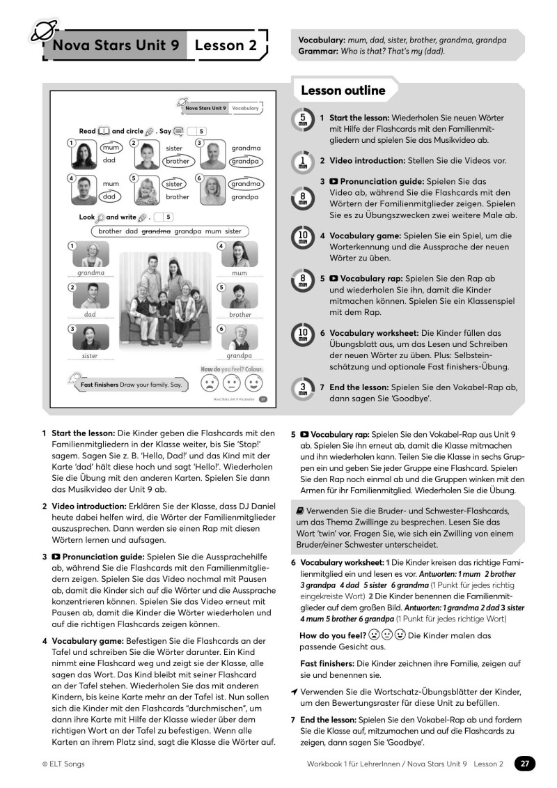 Planet Pop: Workbook 1 - Arbeitsblätter für LehrerInnen, Planet Pop - Units 1 - 29