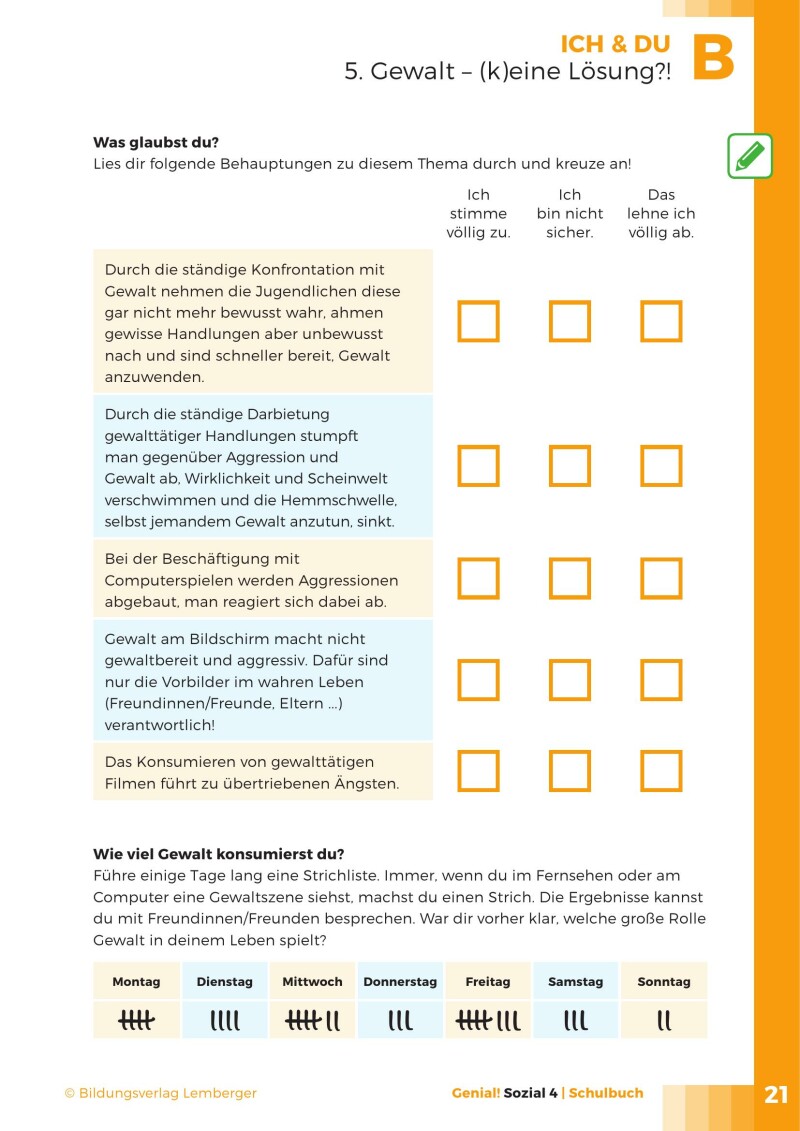 Genial! sozial 4 - SchülerInnenbuch