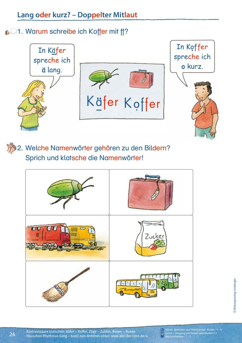 ABC der Tiere 2 - Schulbuch Kompaktausgabe: Spracharbeitsheft A (1. Semester)