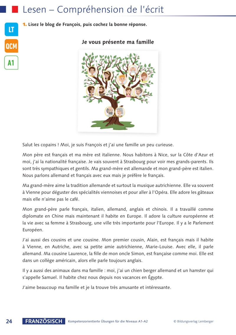 Französisch – Kompetenzorientierte Übungen für die Niveaus A1-A2