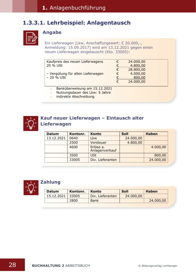 Buchhaltung 2 - Arbeitsbuch mit Lösungen