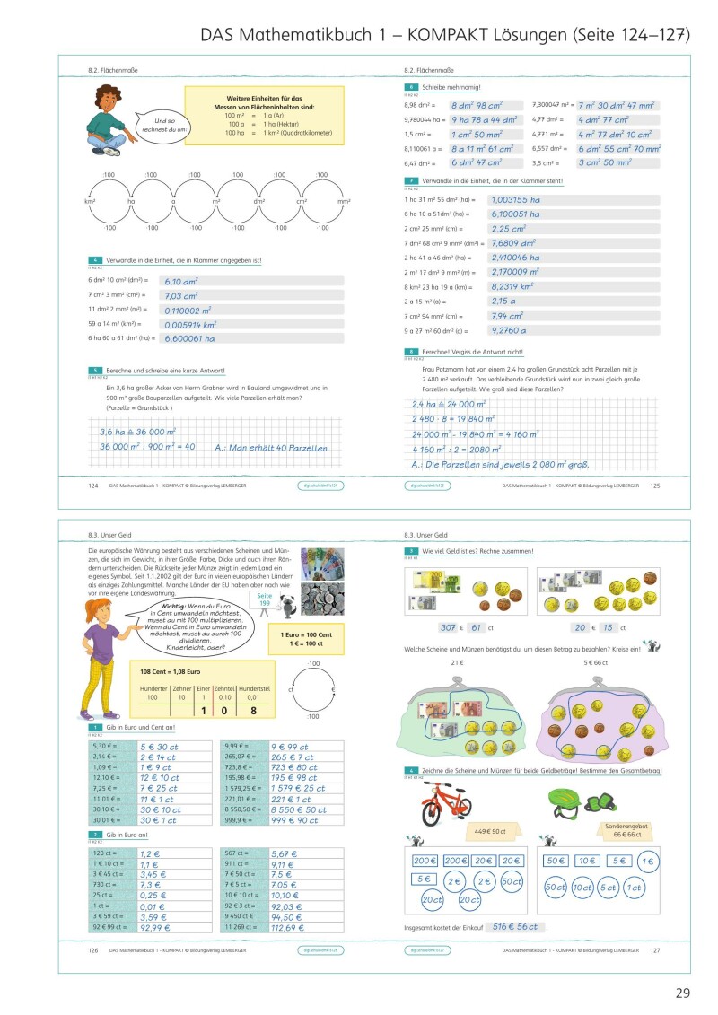 DAS Mathematikbuch 1 - KOMPAKT: Grundkompetenzen-Training - Lösungen