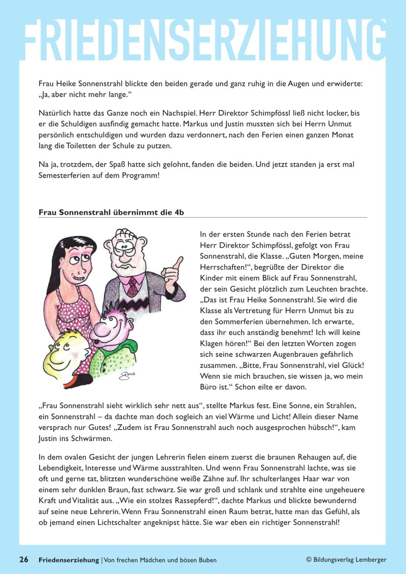 Friedenserziehung - Von frechen Mädchen und bösen Buben