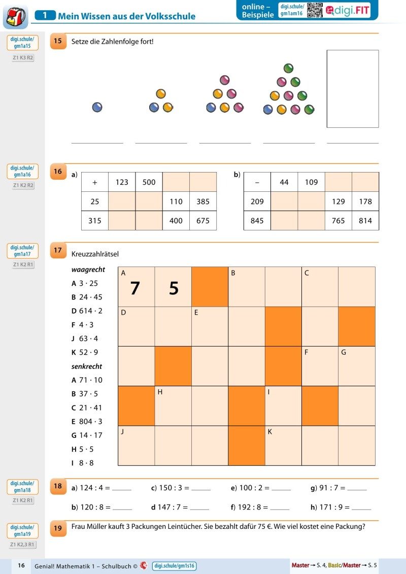 Genial! Mathematik 1 – Schulbuch IKT LP‘23 v.1.3