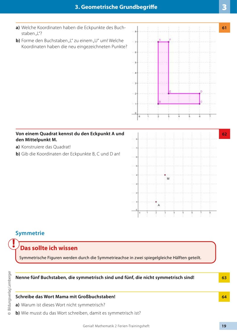 Genial! Mathematik 2 - Ich kann's!: Ferien-Trainings-Heft