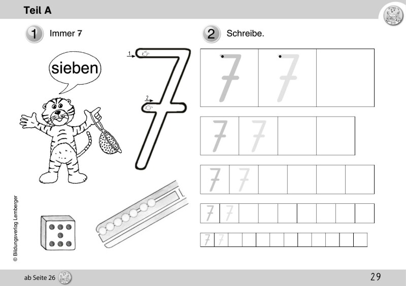 Mathetiger 1 NEU - Schulbuch Tigertrainer - Teil A (für das 1. Semester)