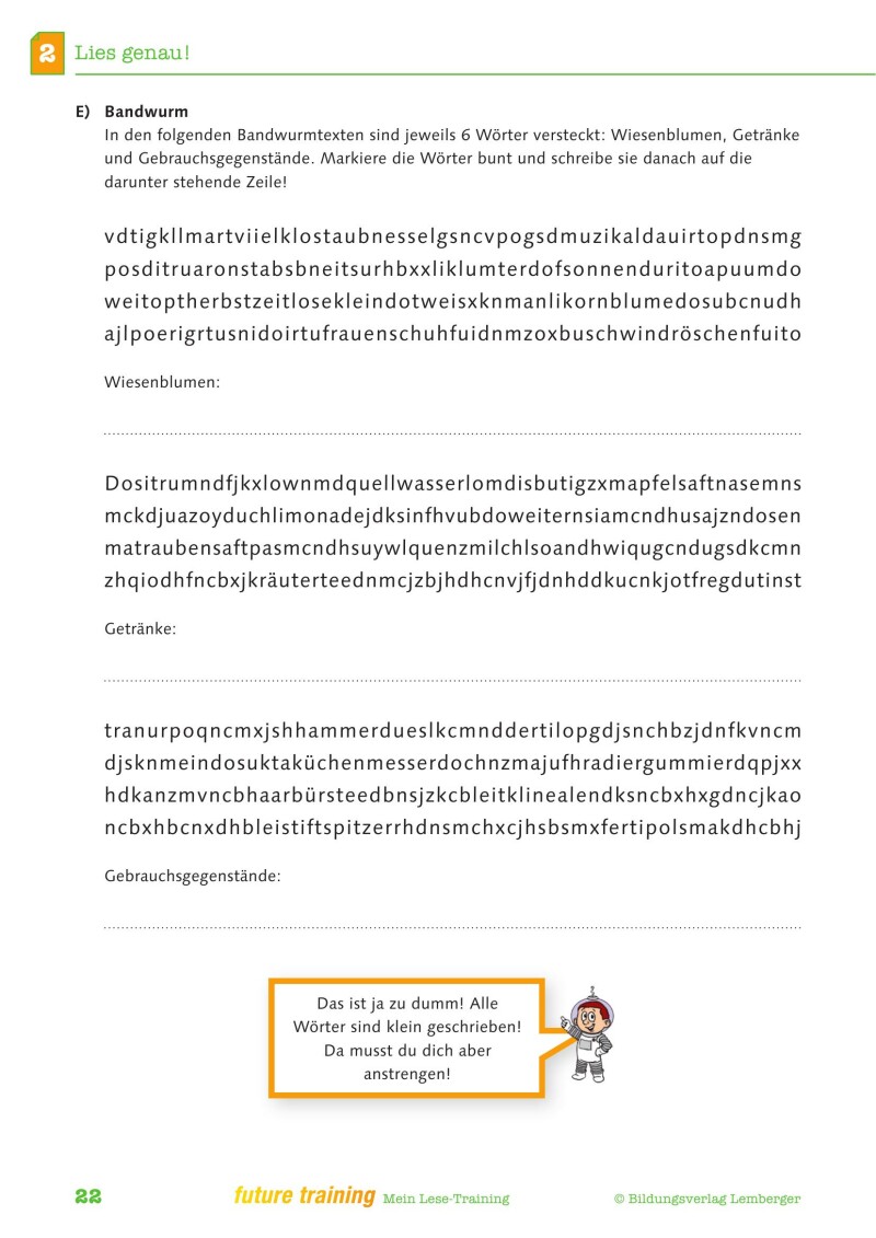 Kompetenz Lernen® - future training - Mein Lese-Training