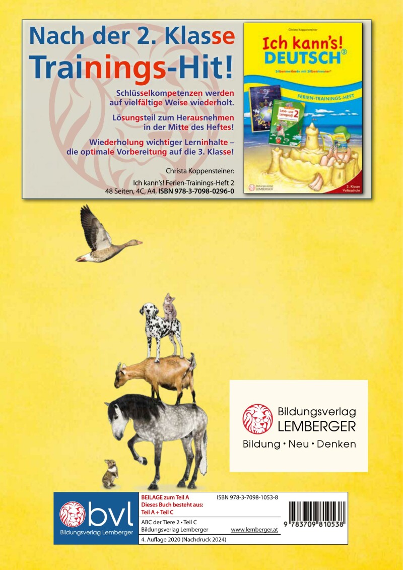 ABC der Tiere 2 - Schulbuch: Spracharbeitsheft Teil C