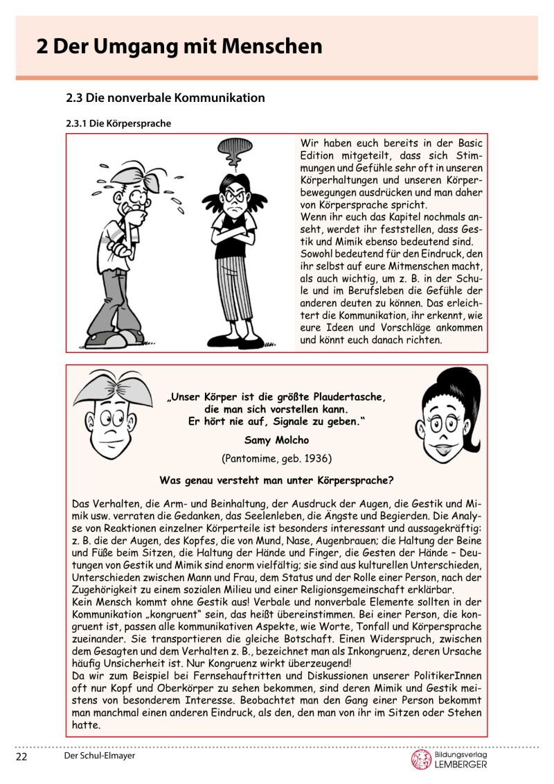 Der Schul-Elmayer - Oberstufe