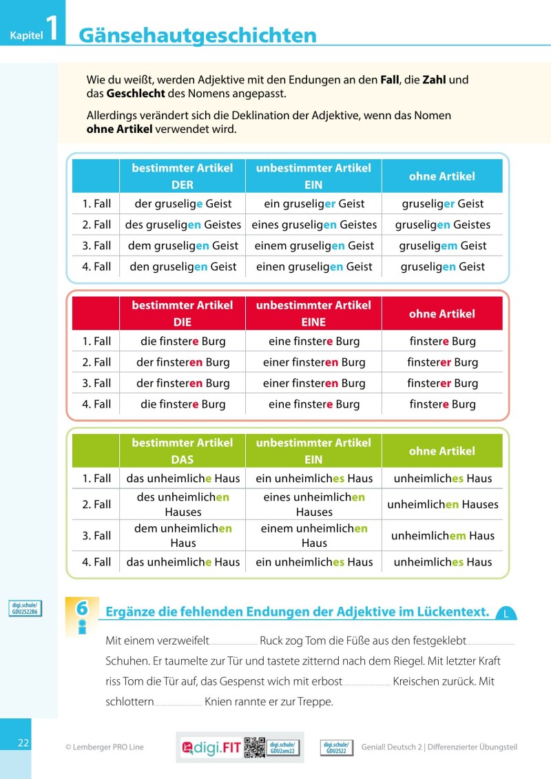 Genial! Deutsch 2 – Sprachbuch IKT LP’23 v.1.2 / Differenzierter Übungsteil