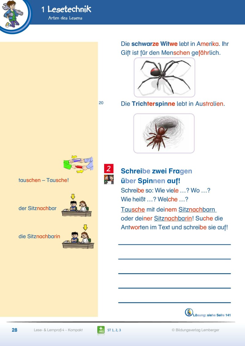 Lese- und Lernprofi 4 KOMPAKT – Schulbuch mit Silbenschrift v1.0