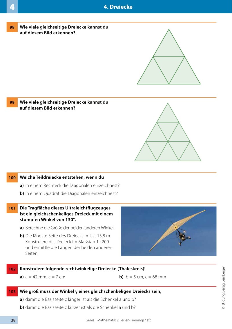 Genial! Mathematik 2 - Ich kann's!: Ferien-Trainings-Heft