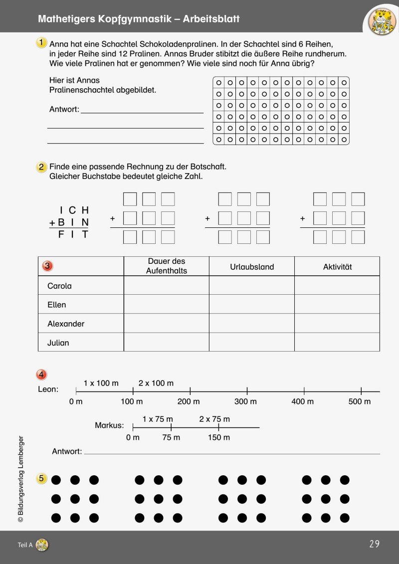 Mathetiger 4 NEU - Schulbuch Teil A (für das 1. Semester)