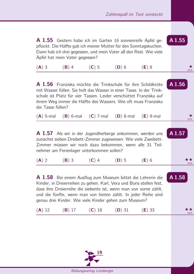Mathe mit dem Känguru: Die schönsten Aufgaben für die Grundschule
