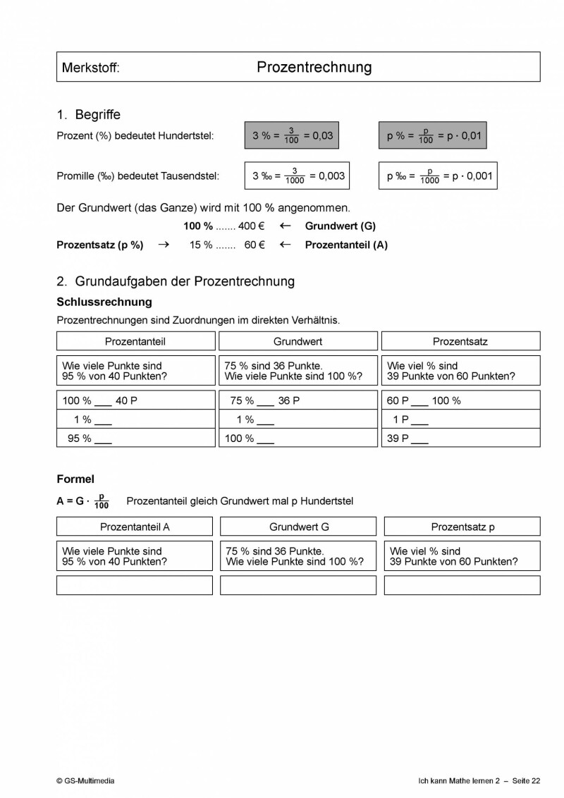 Ich kann Mathe lernen 2 - Schulbuch