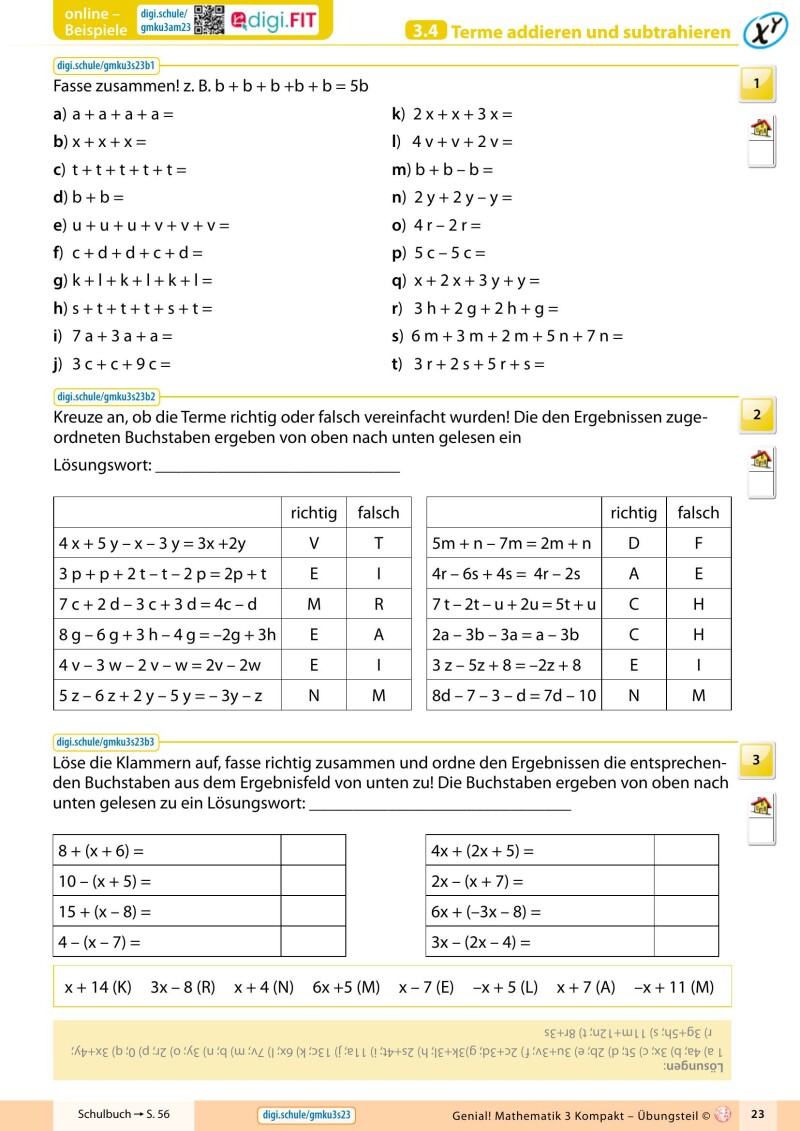 Genial! Mathematik 3 - Kompakt IKT v2.3 – Übungsteil