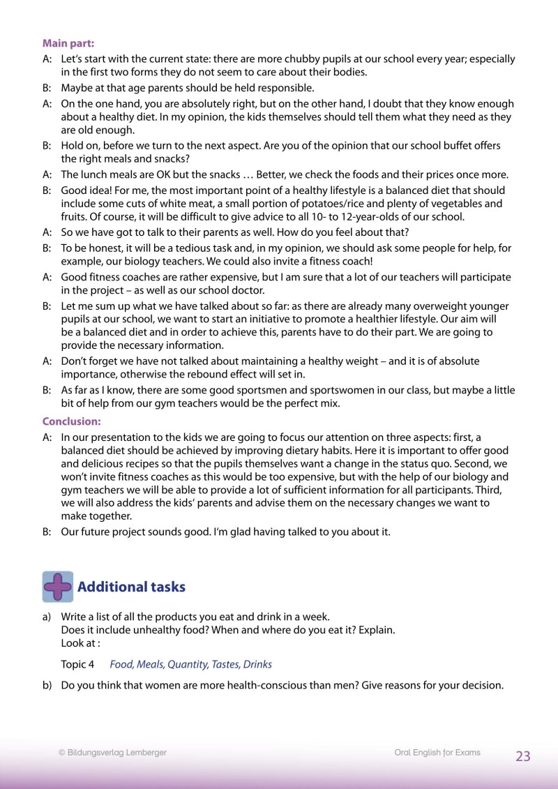 Oral English for Exams – Maturatraining inklusive