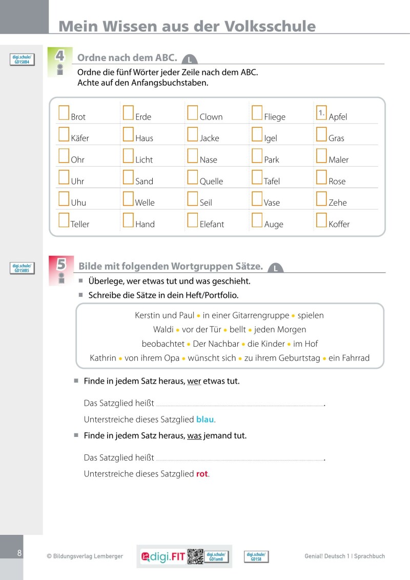 Genial! Deutsch 1 - eSquirrel Klassenlizenz