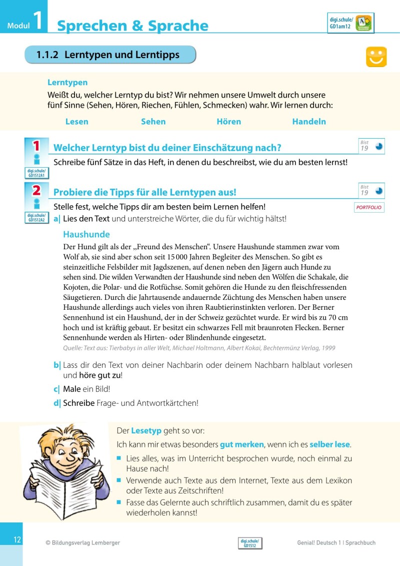 Genial! Deutsch 1 – Sprachbuch IKT / Schulbuch – Classic