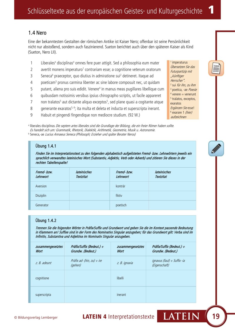 Vitae - Interpretationstexte Band 4 (für Latein vierjährig)