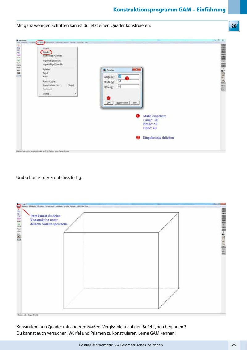 Genial! Mathematik 3-4 – Geometrisches Zeichnen – Schulbuch LP’23