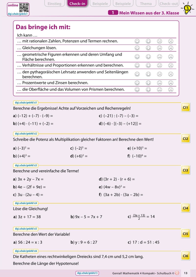 Genial! Mathematik Kompakt 4 IKT v2.2