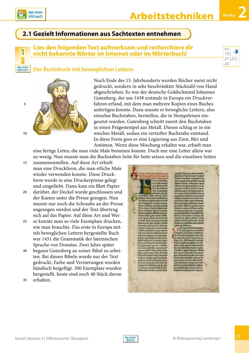 Genial! Deutsch 3 - Sprachbuch IKT NEU: Differenzierter Übungsteil mit Lösungsheft