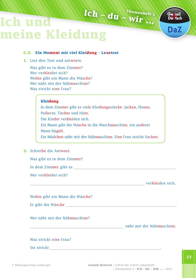 Genial! Deutsch DAZ - Schritt für Schritt zukunftsfit - Schulbuch - Themenheft 5 Sekundarstufe 1 - silbierte Ausgabe: Ich-du wir ...