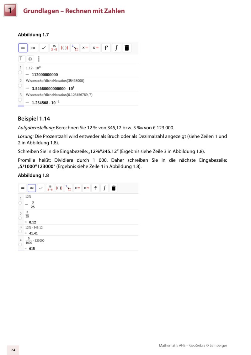 Mathematik AHS Oberstufe – Geogebra