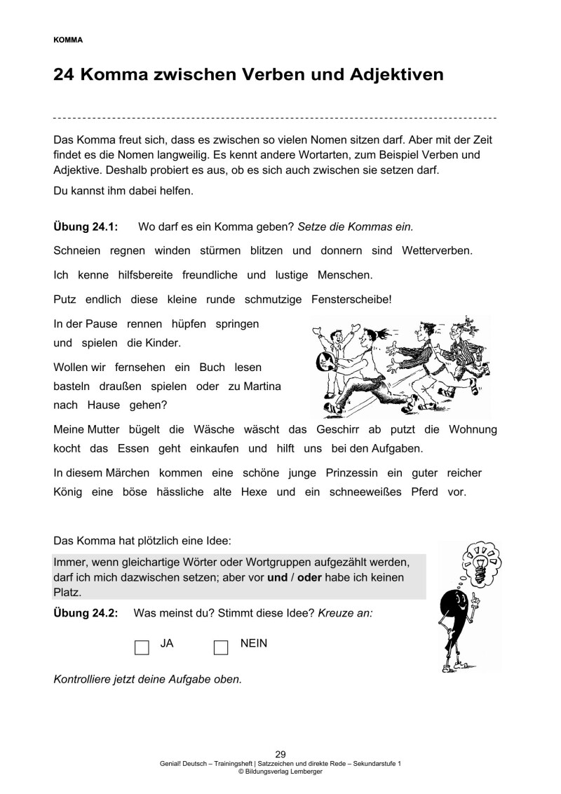 Genial! Deutsch – Trainingsheft Satzzeichen und direkte Rede – Sek 1