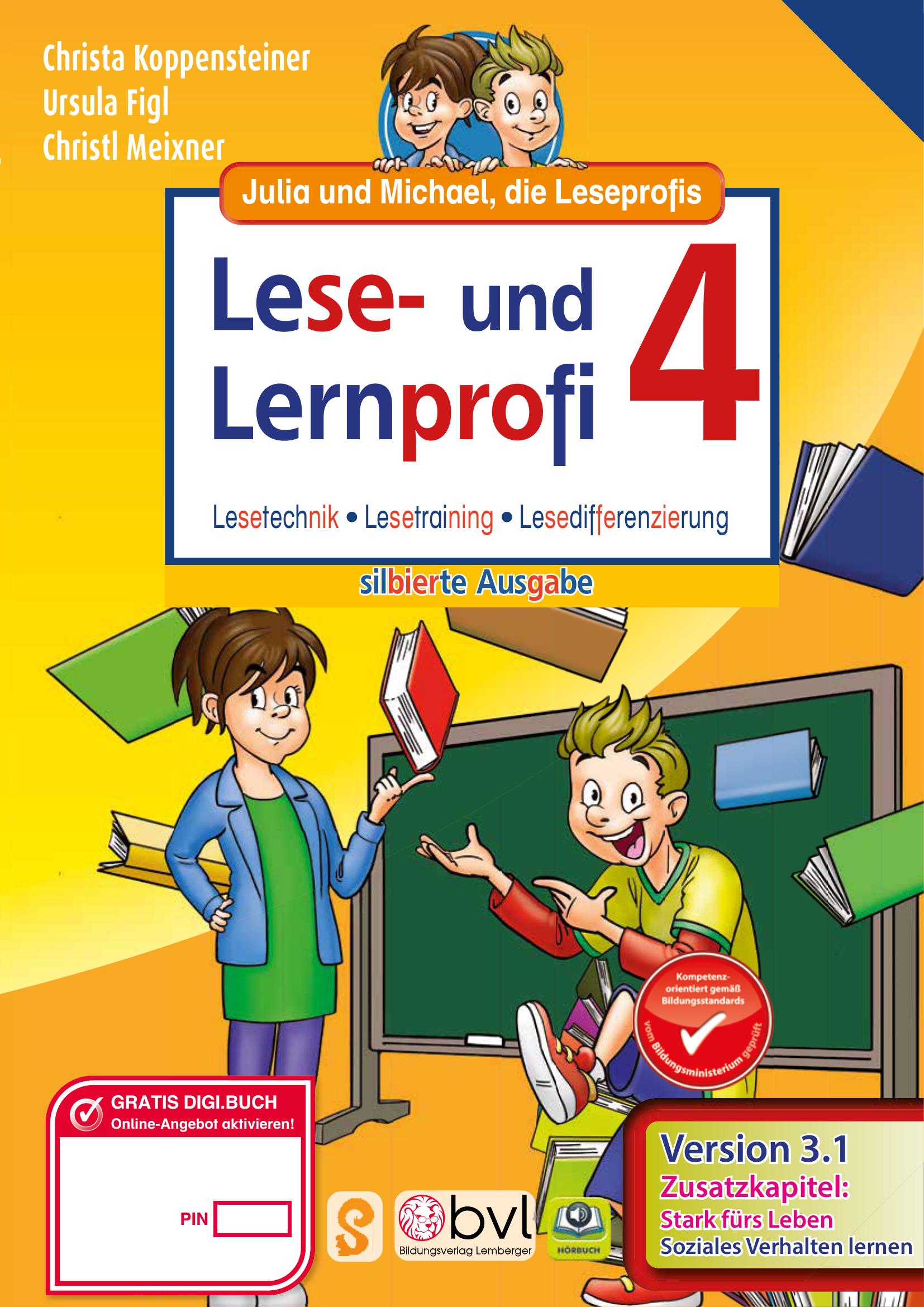 Lese- und Lernprofi 4 v3.1 / Schulbuch – silbierte Ausgabe