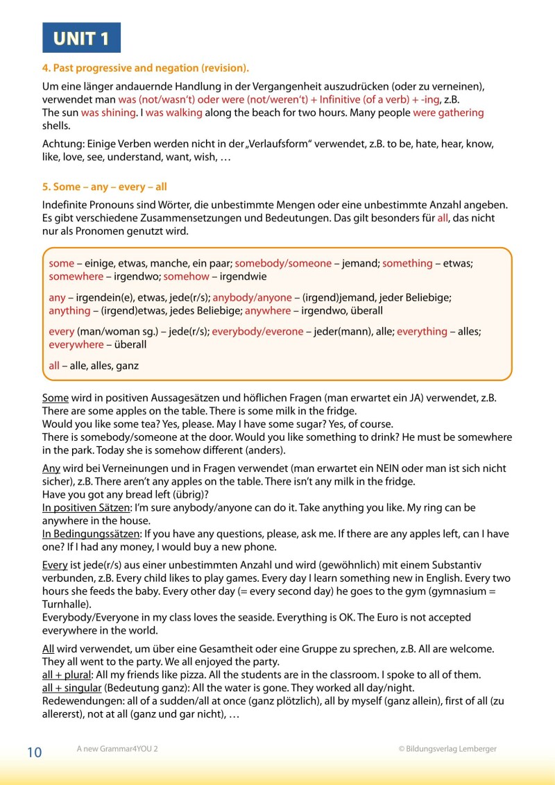 Modern English – A new Grammar4YOU_Band 2 (A1/A2)