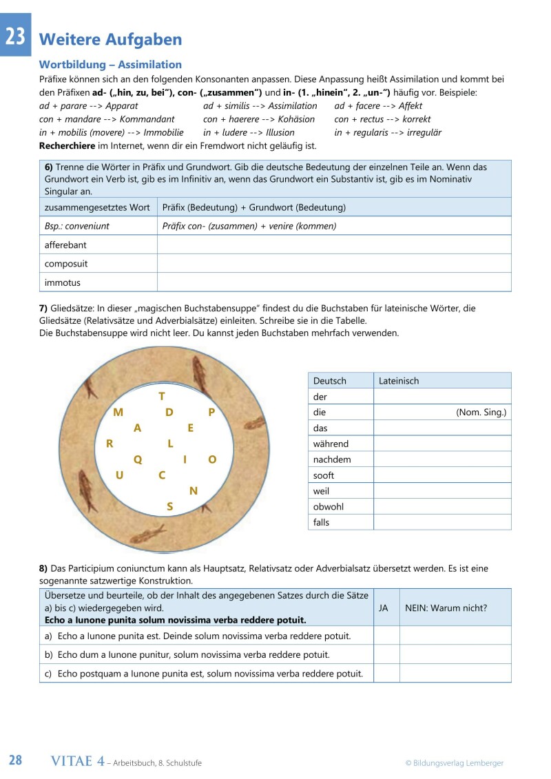 Vitae 4 / Schulbuch für die 4. Klasse Unterstufe_Langlatein LP’23 v1.1_Schulbuch