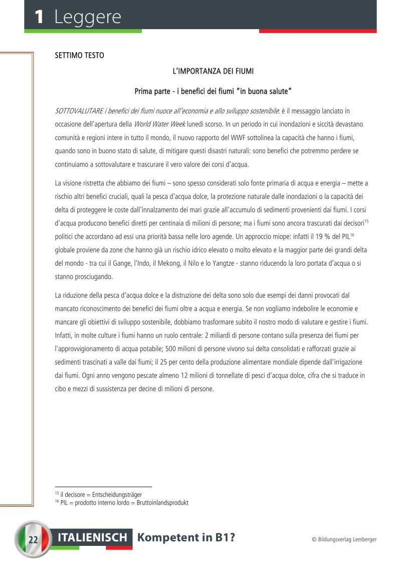 Italienisch Kompetent in B1? Übungsbuch inkl. Audio-CD