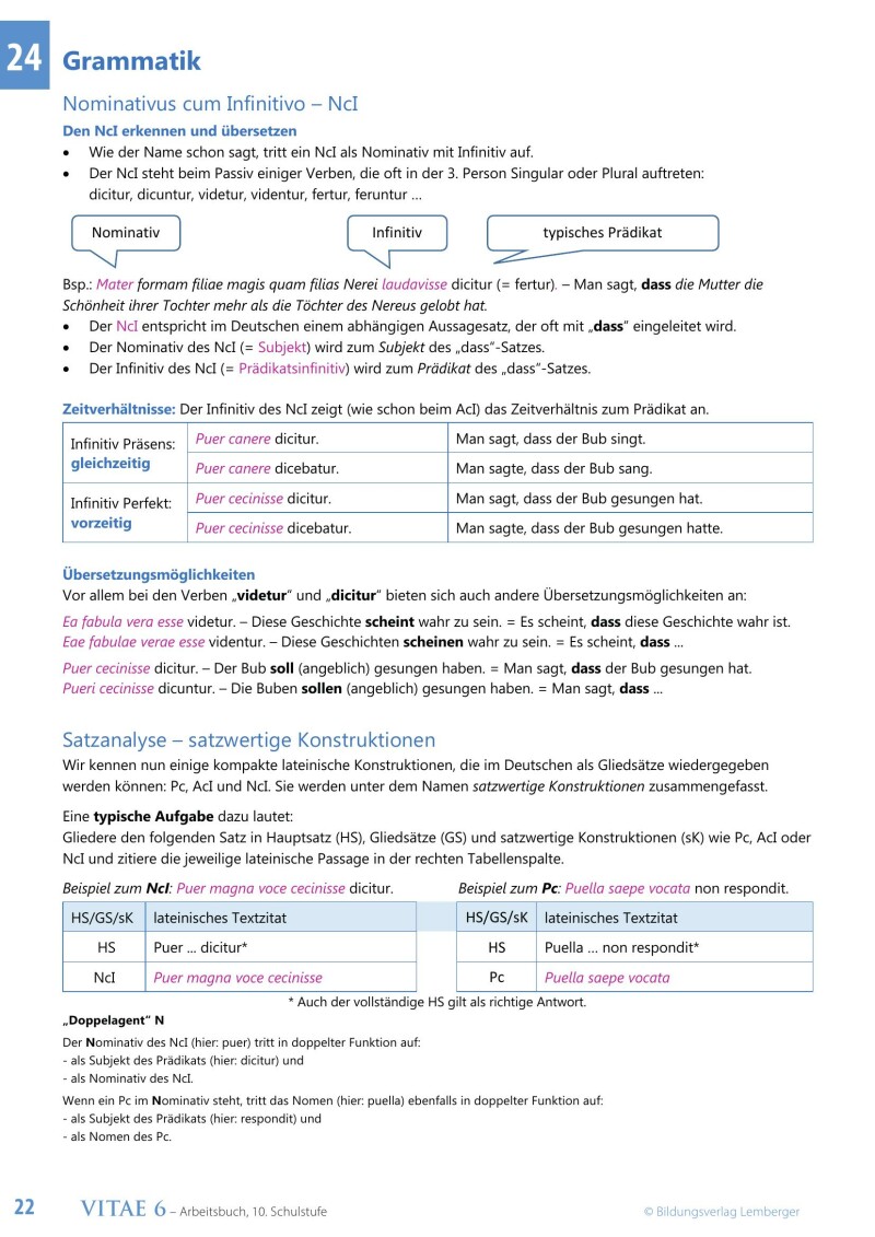 Vitae 6 / Schulbuch für die 6. Klasse Kurzlatein v1.1