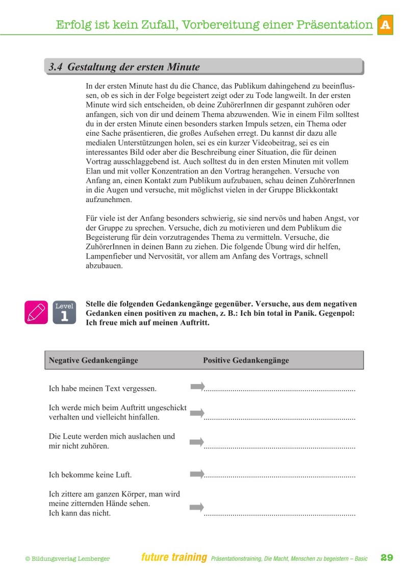 Kompetenz Lernen® - future training - Präsentationstraining - Basic Edition