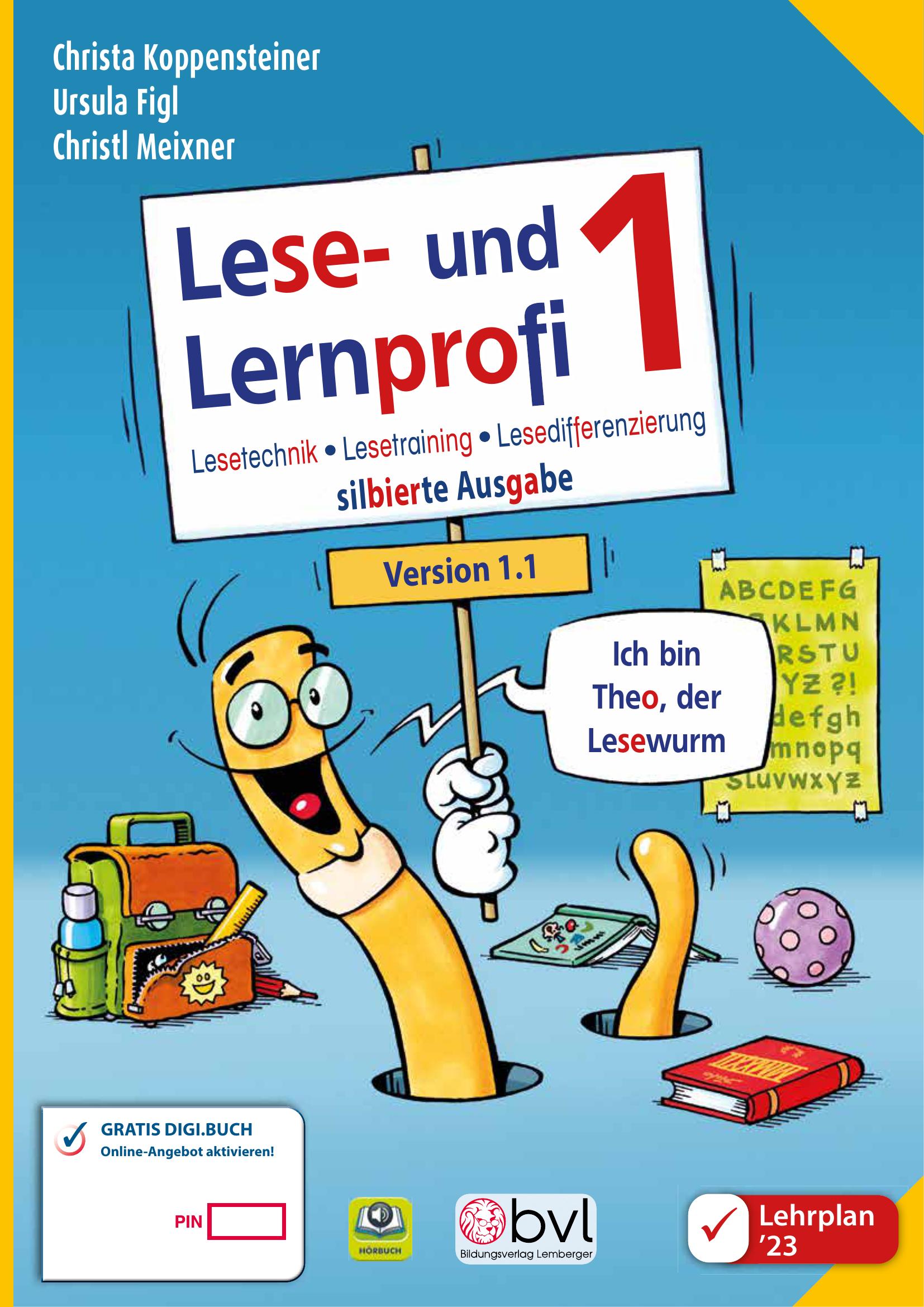 Lese- und Lernprofi 1 LP’23 v1.1 / Schulbuch – silbierte Ausgabe