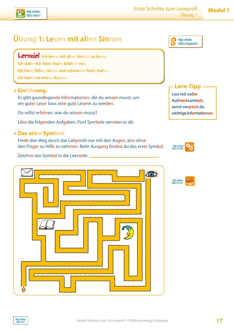 Genial! Deutsch 1 – Lese- und Lernprofi IKT LP’23 v.1.1 / Schulbuch silbierte Ausgabe