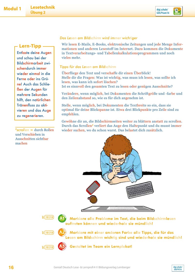 Genial! Deutsch 4 – Lese- und Lernprofi IKT v3.1 / Schulbuch silbierte Ausgabe  PLUS Lizenz