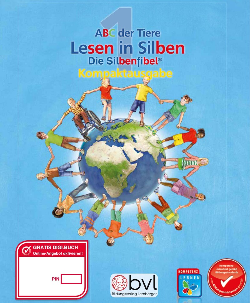 ABC der Tiere 1 - Schulbuch Kompaktausgabe: Lesen in Silben - Silbenfibel