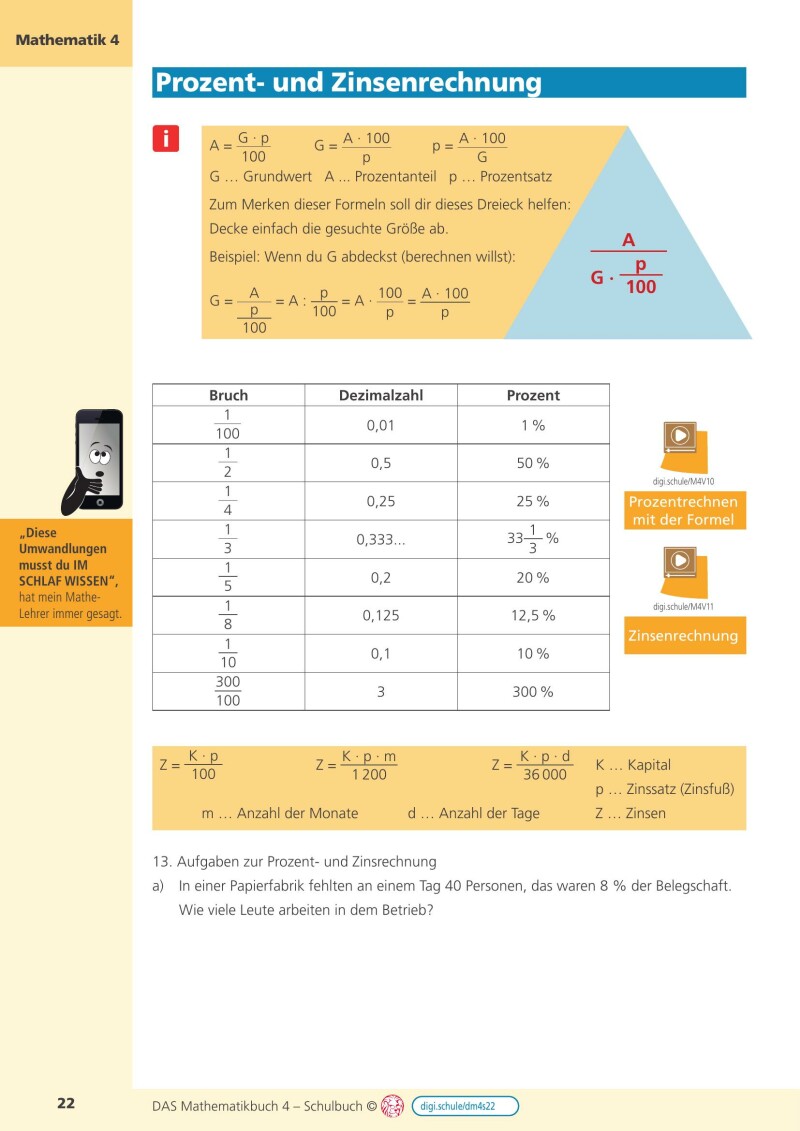 DAS Mathematikbuch 4 - Schulbuch IKT_Version 2.2: Mit Digitaler Grundbildung, Hörbuch, HÜ-/SÜ-Manager, Learning analytics, Lernvideos